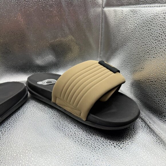Size 8 Nike Offcourt Adjust Black Khaki Mens Comfort Slip On Slide DQ9624-004 - Picture 6 of 12